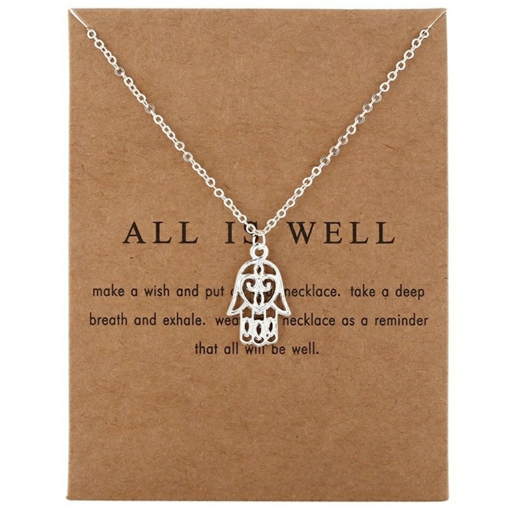 NWT All Is Well Necklace- Silver